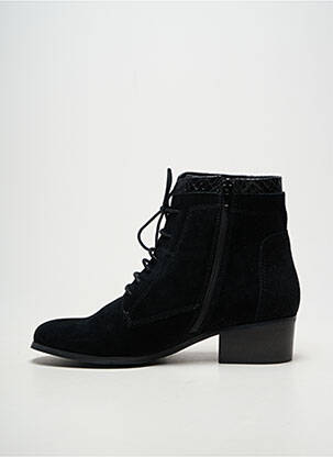 Bottines/boots fermeture zip et lacets talon de 4 à 6cm noir SWEET femme
