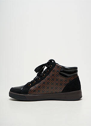 Baskets fermeture zip et lacets talon plat jusqu'à 3cm noir ARA femme