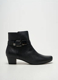 Bottines/boots tissage satiné talon de 4 à 6cm noir SWEET femme