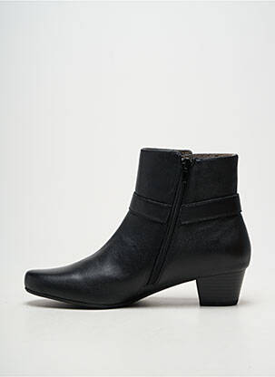 Bottines/boots tissage satiné talon de 4 à 6cm noir SWEET femme