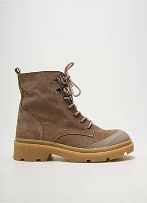 Bottines/boots talon bas talon de 4 à 6cm beige MAM'ZELLE femme