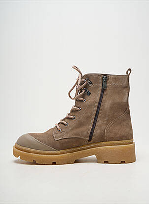 Bottines/boots talon bas talon de 4 à 6cm beige MAM'ZELLE femme