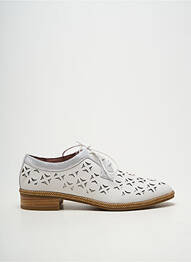Derbies tissage satiné talon plat jusqu'à 3cm argent MAM'ZELLE femme