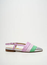 Sandales/nu pieds chiquet talon plat jusqu'à 3cm violet DANSI femme