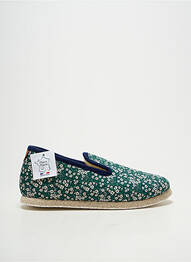 Chaussons/pantoufles bout rond talon plat jusqu'à 3cm vert CHAUSSE MOUTON femme