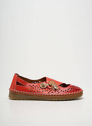 Chaussures de confort bout rond talon plat jusqu'à 3cm orange ALENOA femme