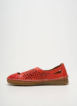Chaussures de confort bout rond talon plat jusqu'à 3cm orange ALENOA femme