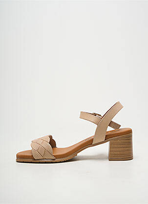 Sandales/nu pieds talon bottier talon de 4 à 6cm beige EVA FRUTOS femme