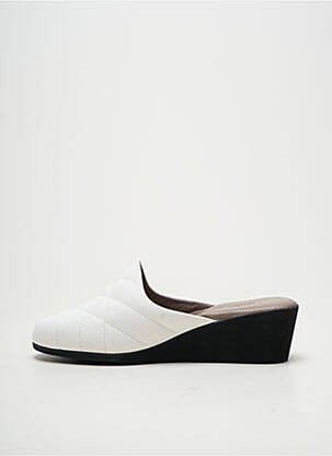 Mules/sabots talon de 4 à 6cm blanc HELLER femme