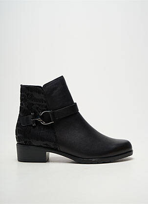Bottines/boots fourrée talon plat jusqu'à 3cm noir REMONTE femme