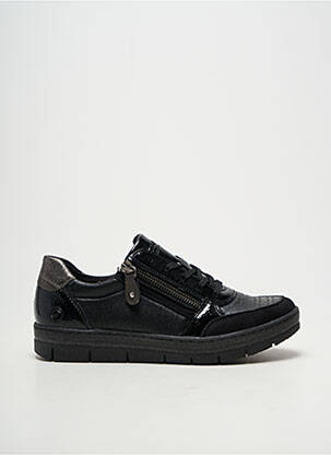 Baskets fermeture zip et lacets talon plat jusqu'à 3cm noir REMONTE femme