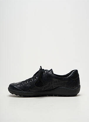 Baskets fermeture zip et lacets talon plat jusqu'à 3cm noir REMONTE femme
