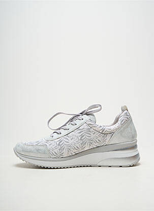 Baskets talon compensé talon de 4 à 6cm argent REMONTE femme