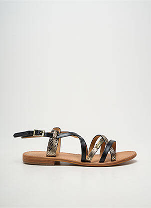 Sandales/nu pieds chiquet talon plat jusqu'à 3cm noir LES TROPEZIENNES PAR M.BELARBI femme