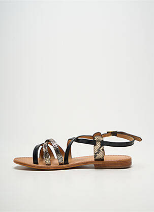 Sandales/nu pieds chiquet talon plat jusqu'à 3cm noir LES TROPEZIENNES PAR M.BELARBI femme