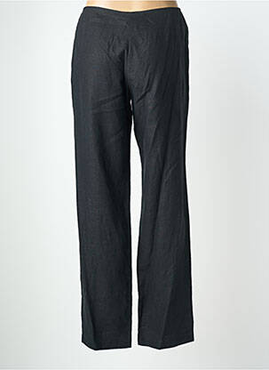 Pantalon droit fermeture zippée sous rabat boutonné noir QUATTRO femme