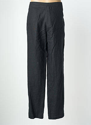Pantalon droit fermeture zippée sous rabat boutonné noir QUATTRO femme