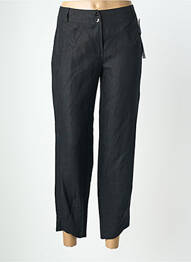 Pantalon 7/8 fermeture zippée sous rabat boutonné noir QUATTRO femme