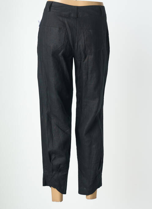 Pantalon 7/8 fermeture zippée sous rabat boutonné noir QUATTRO femme