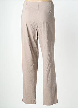 Pantalon slim taille élastique taille normale marron QUATTRO femme