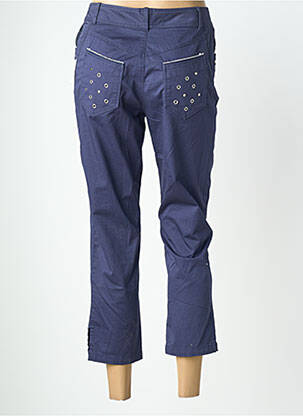 Pantalon 7/8 stretch taille normale bleu QUATTRO femme
