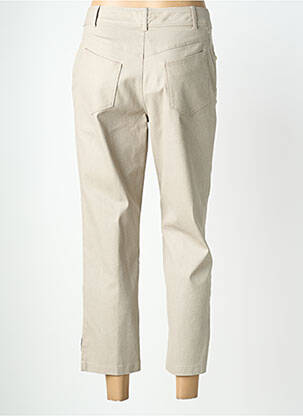 Pantalon 7/8 stretch taille normale beige QUATTRO femme