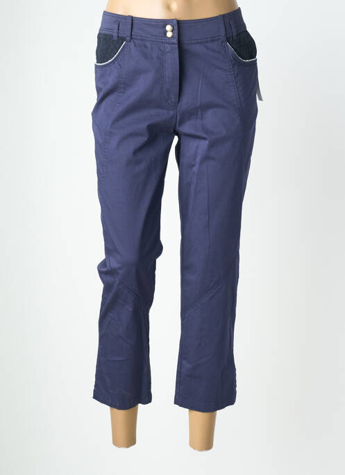 Pantalon 7/8 stretch taille normale bleu QUATTRO femme