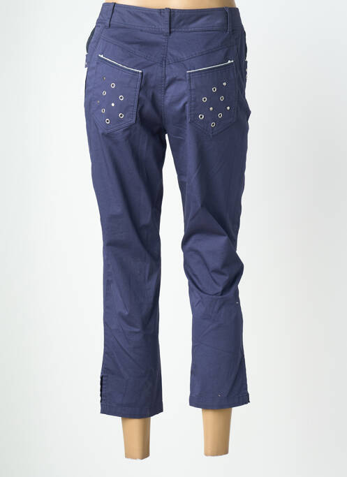 Pantalon 7/8 stretch taille normale bleu QUATTRO femme