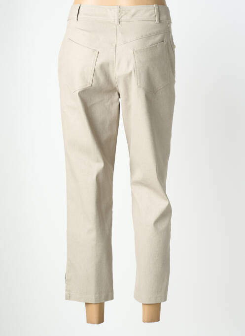 Pantalon 7/8 stretch taille normale beige QUATTRO femme