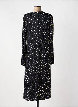 Robe mi-longue manches longues manches longues noir BETTY BARCLAY femme