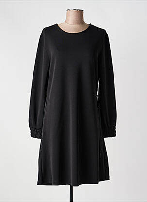 Robe courte manches longues manches longues noir MD'M femme