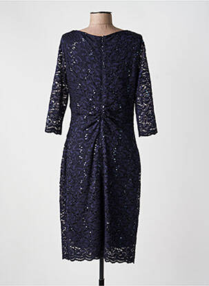 Robe mi-longue manches 3/4 manches 3/4 bleu VERA MONT femme