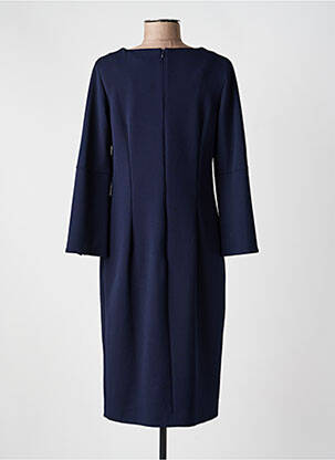 Robe mi-longue manches 3/4 manches 3/4 bleu FRANK WALDER femme