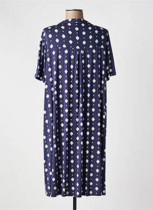 Robe courte manches courtes manches courtes bleu MD'M femme