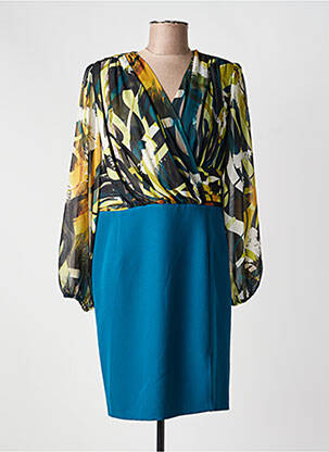Robe courte manches longues manches longues vert GREGORY PAT femme