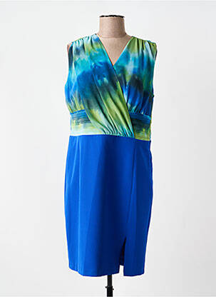 Robe mi-longue sans manche sans manche bleu GREGORY PAT femme