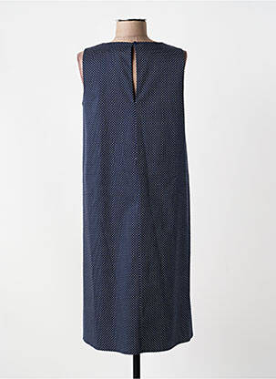 Robe mi-longue sans manche sans manche bleu ORTO BOTANICO femme