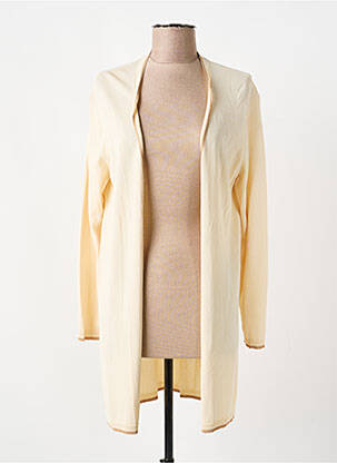 Gilet manches longues stretch beige MD'M femme