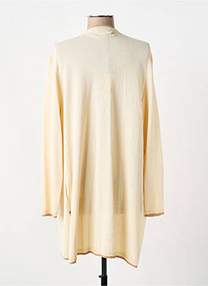 Gilet manches longues stretch beige MD'M femme