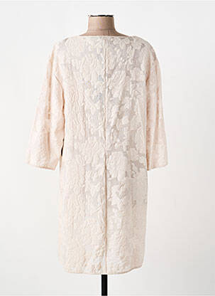 Manteau long coupe cintrée sans capuche rose VERA MONT femme