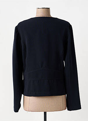 Veste chic tissage crêpe bleu DIANE LAURY femme