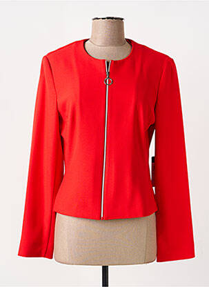 Veste chic tissage crêpe rouge BETTY BARCLAY femme