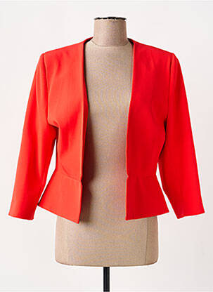 Veste chic tissage crêpe orange MICHAELA LOUISA femme