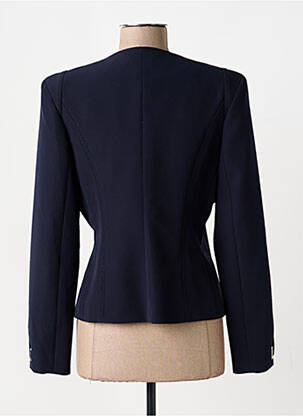 Veste chic col rond bleu EVA KAYAN femme