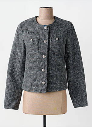 Veste chic poches gris JULIE GUERLANDE femme