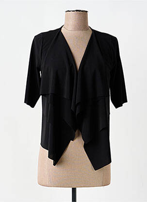 Veste chic tissage crêpe noir ORTO BOTANICO femme