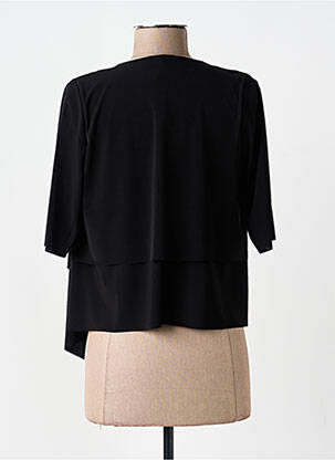 Veste chic tissage crêpe noir ORTO BOTANICO femme
