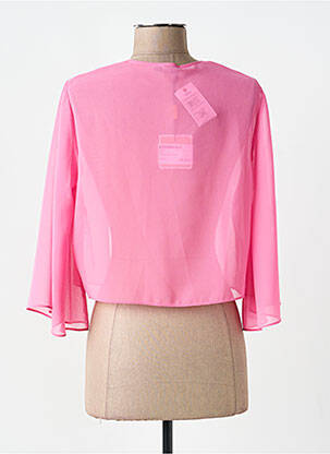 Gilet manches longues manches 3/4 rose VERA MONT femme