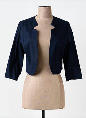 Boléro coupe cintrée bleu POUSSIERE D'ETOLE femme