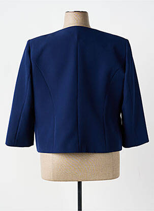 Boléro col rond bleu ESTEL COLLECTION femme